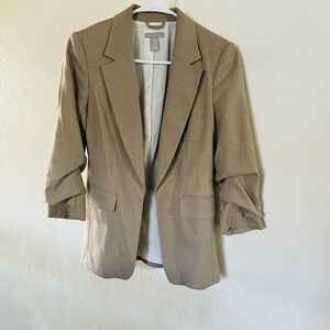 H&M Women's Taupe Blazer Jacket
